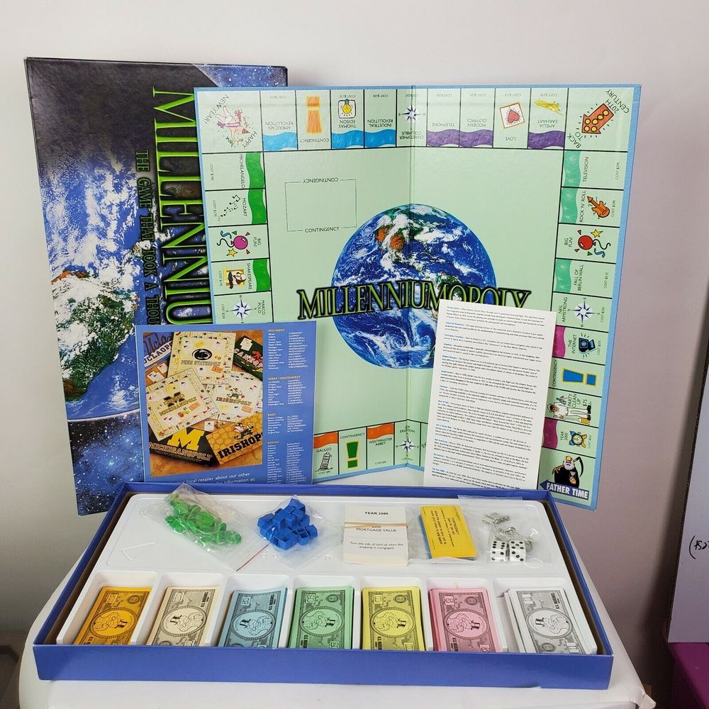 Millenniumopoly Board Game Complete in Box Late for the Sky GUC